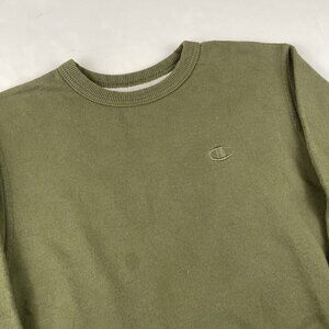 Champion Sweatshirt Men’s S Crew Neck Cotton Blend Green Hike Gym Outdoor Sports